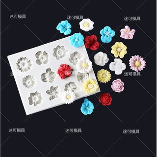 Khuôn Silicone 4D Hoa Thập Cẩm 11B