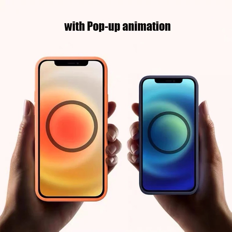 Ốp Điện Thoại Silicon Từ Tính In Hoạt Hình MagSafe Cho iPhone 13 mini Pro Max 13 Pro 13Mini