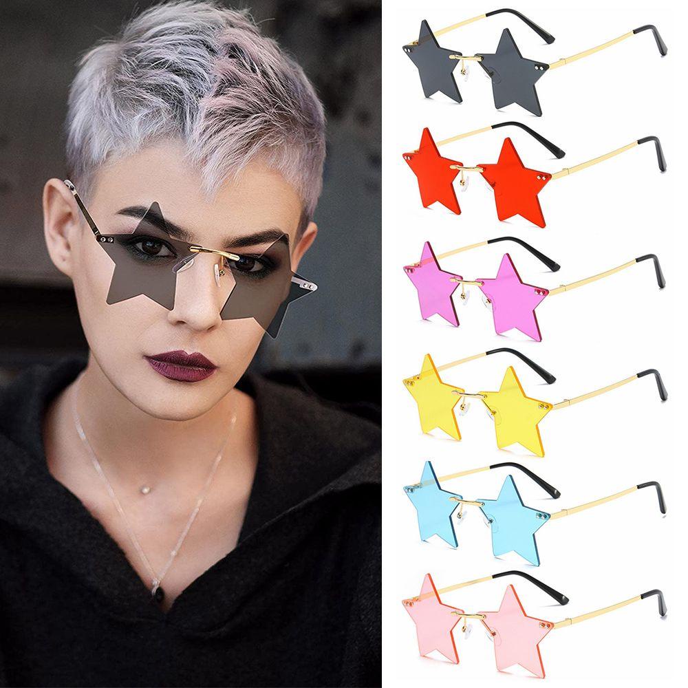 Kính Mát Hình Ngôi Sao Dễ Thương Dành Cho Nữ Và Nam