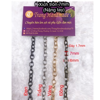 Xích tròn 7mm(nặng tay)