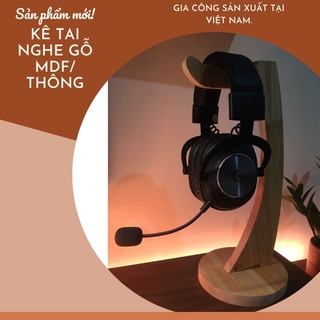 Giá kê tai nghe gỗ - mdf/ thông