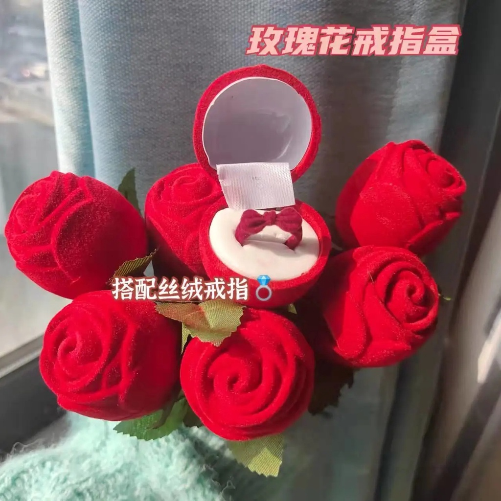 Hộp Đựng Trang Sức Hình Hoa Hồng