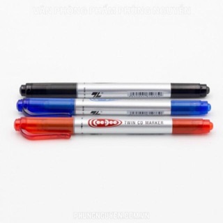 Bút lông dầu 2 đầu xanh, đỏ , đen