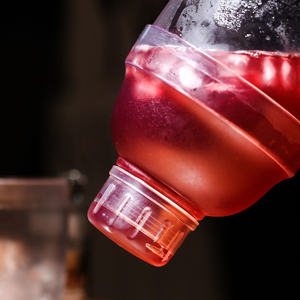 Nắp chai lắc trà sữa với thang đo thủ công tiện dụng