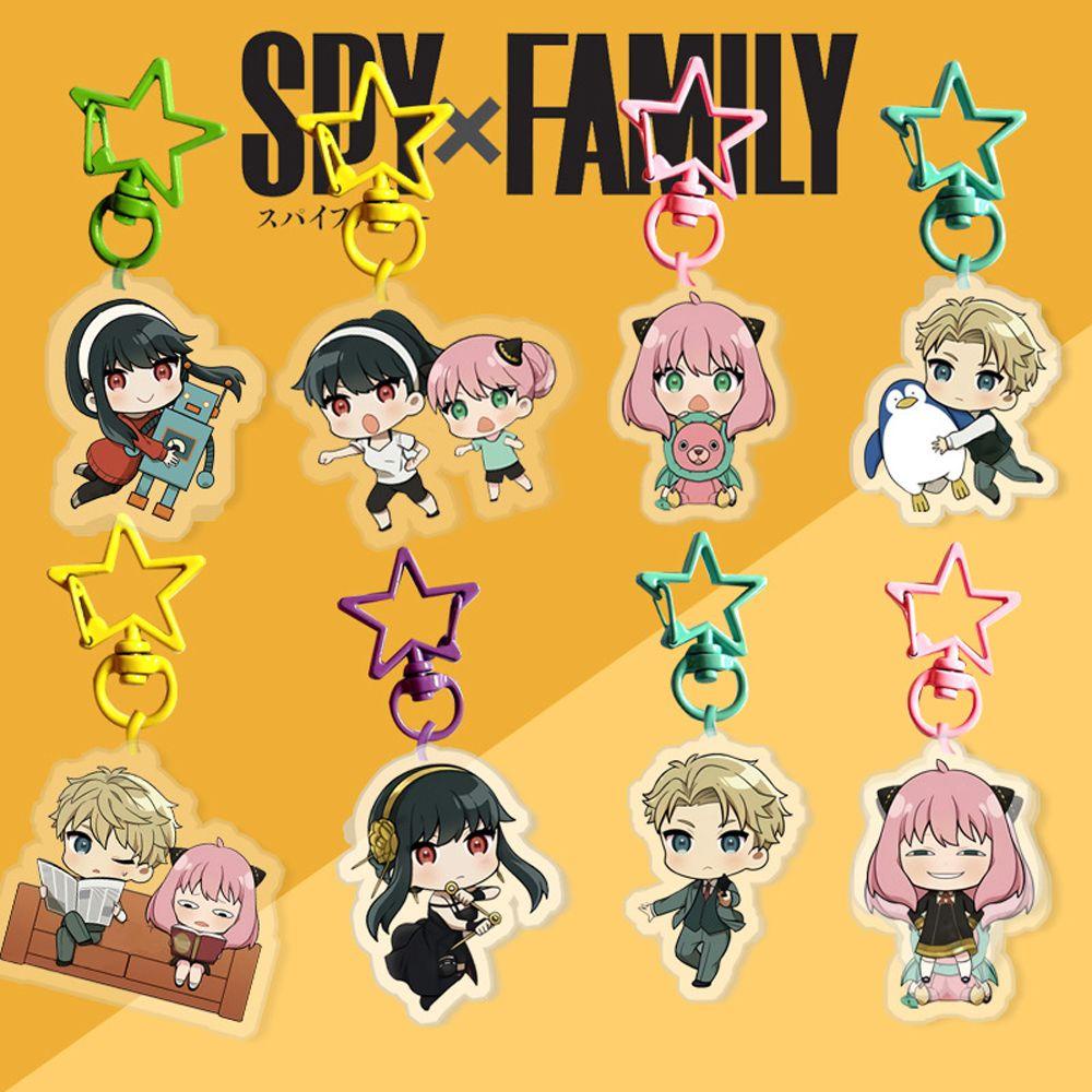 LANFY Móc Khóa Nhựa Acrylic In Hình Anime SPY X FAMILY