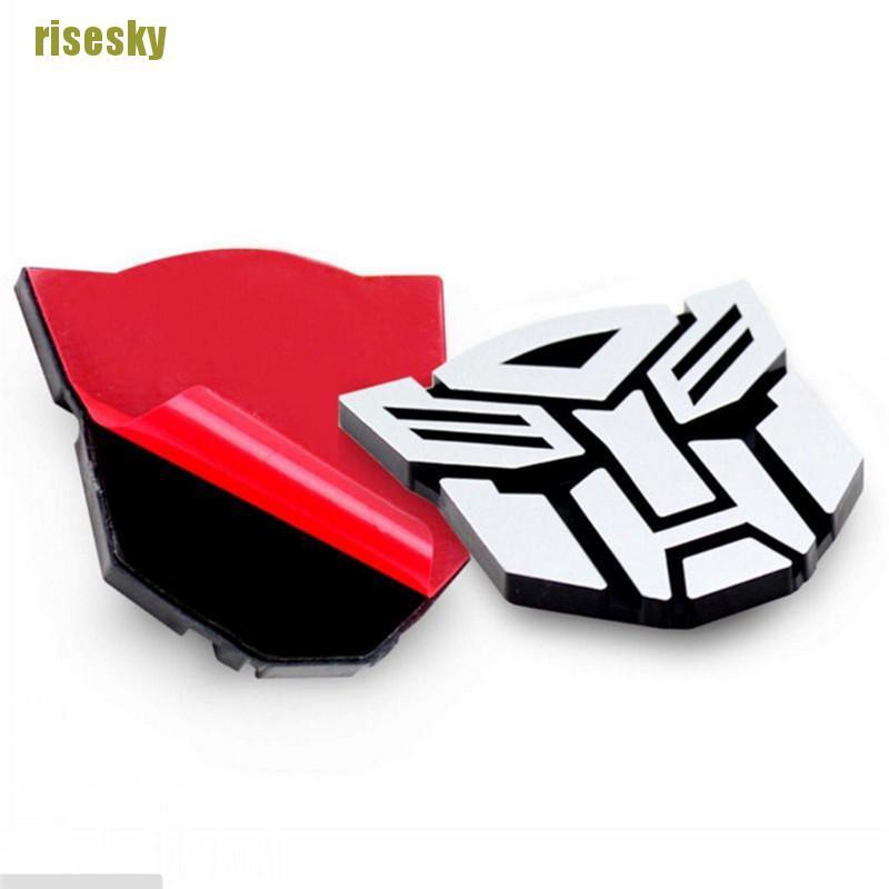 Logo Transformers 3D Dán Trang Trí Xe Hơi Đẹp Mắt