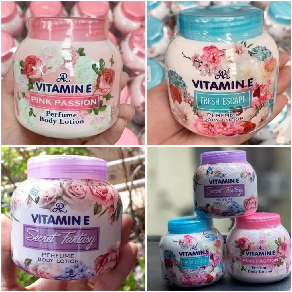 Kem Dưỡng Thể Hương Nước Hoa Vitamin E Thái Lan 200ml