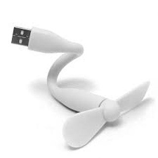 Quạt mini 2 cánh dùng nguồn USB uốn dẻo (màu Trắng)