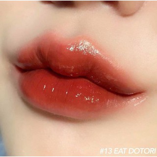 SON ROMAND JUICY LASTING MÀU13 Eat Dotori - đỏ gạch pha nâu