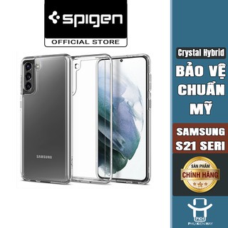 Ốp trong chống sốc spigen usa crystal hybrid cho samsung s21 plus