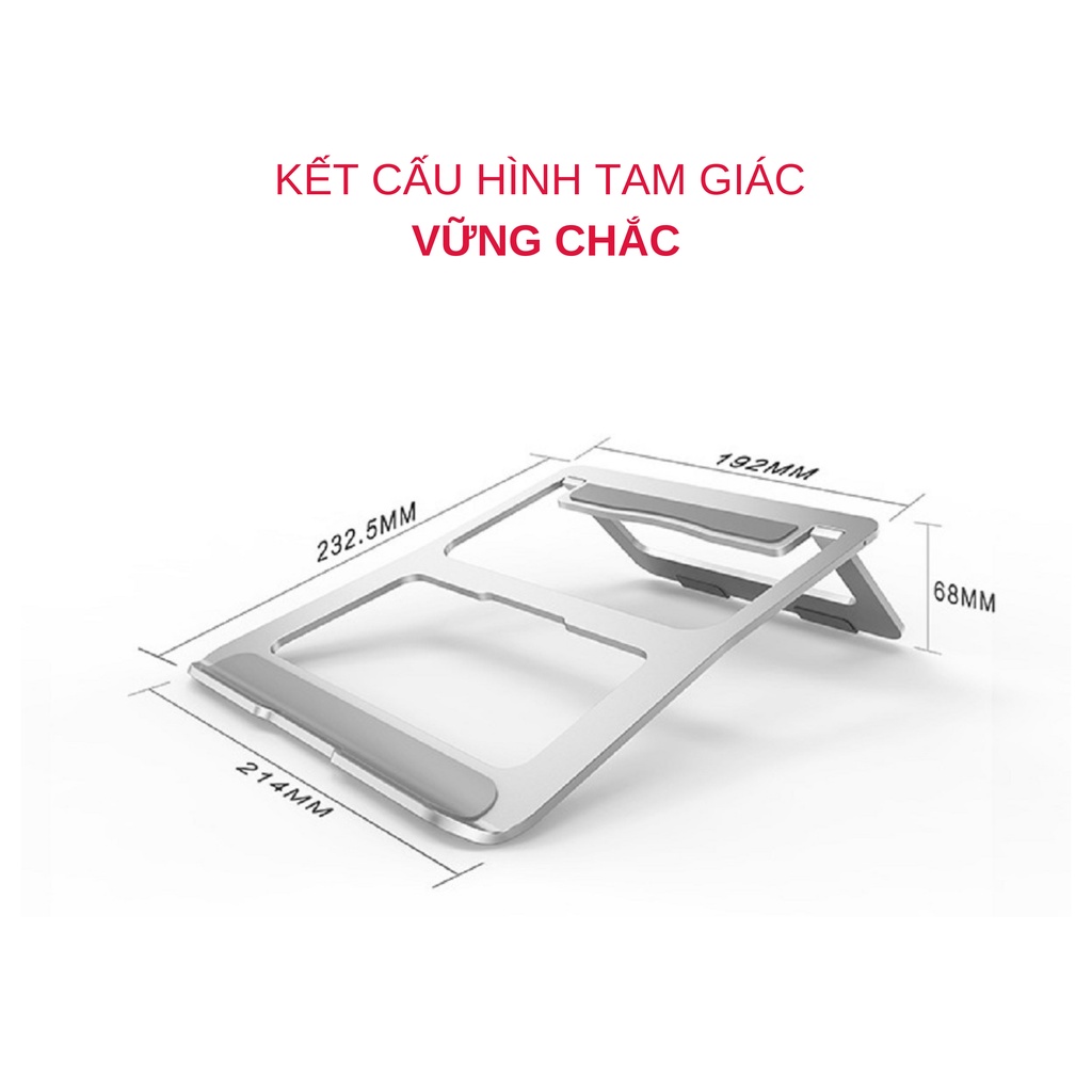 Giá Đỡ Để Bàn Dành Cho Laptop, Macbook, Máy Tính Xách Tay Chất Liệu Hợp Kim Nhôm Cao Cấp - Hàng Chính Hãng Tamayoko