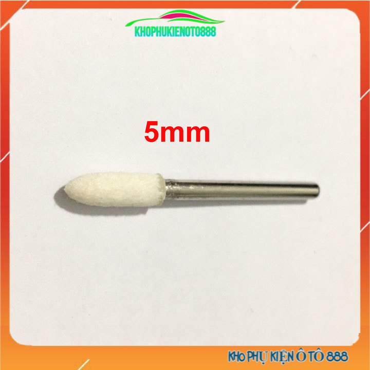 Đầu len đánh bóng trục 3mm cho kim loại, trang sức, viền điện thoại đầu trụ tròn nón
