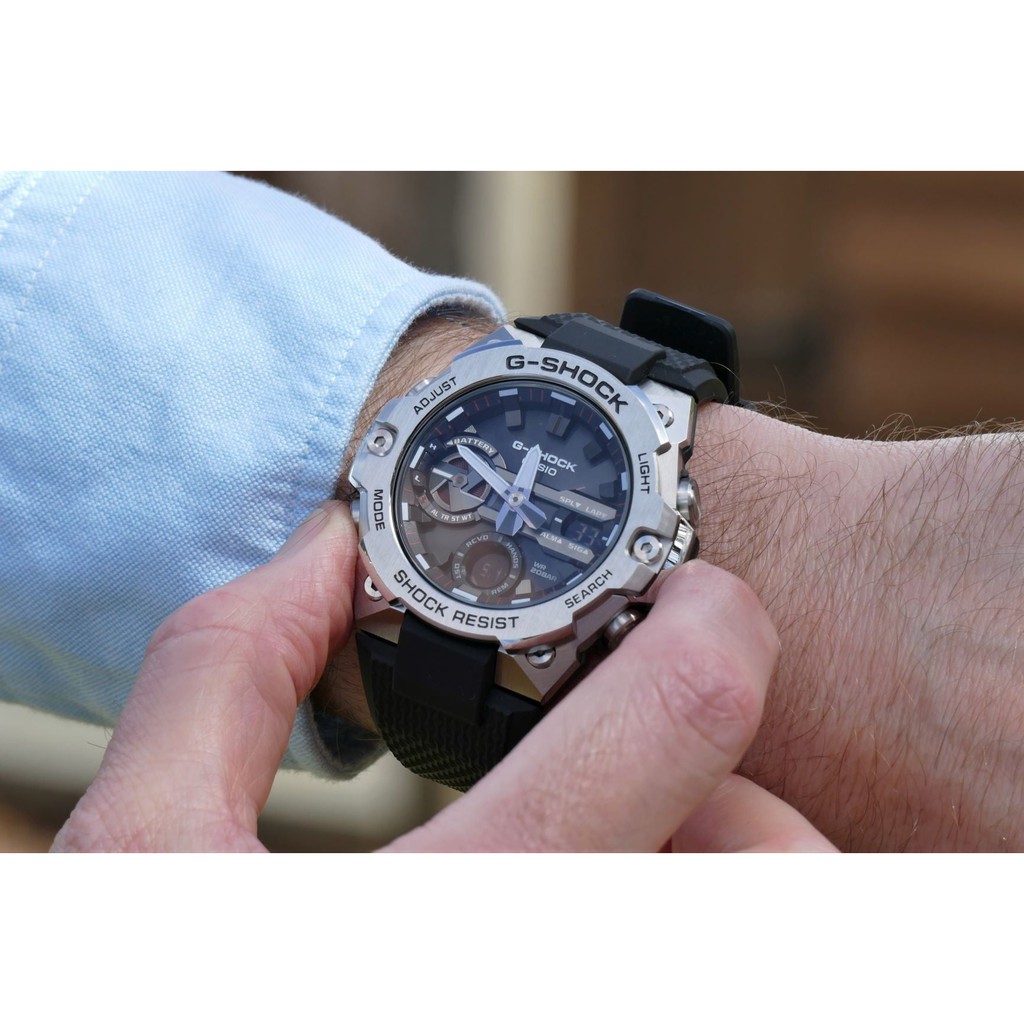 Đồng Hồ Nam Casio G-Shock GST-B400-1ADR Bluetooth Pin Năng Lượng - GST-B400-1A Chính Hãng
