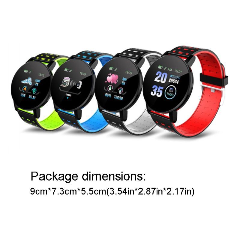 Đồng Hồ Thông Minh 119plus Theo Dõi Sức Khỏe Kèm Phụ Kiện