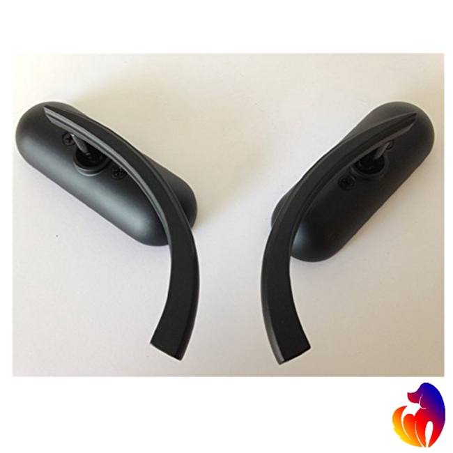 Blackhole Gương Chiếu Hậu Mini Hình Oval Cho Xe Mô Tô Dyna Sportster Dyna