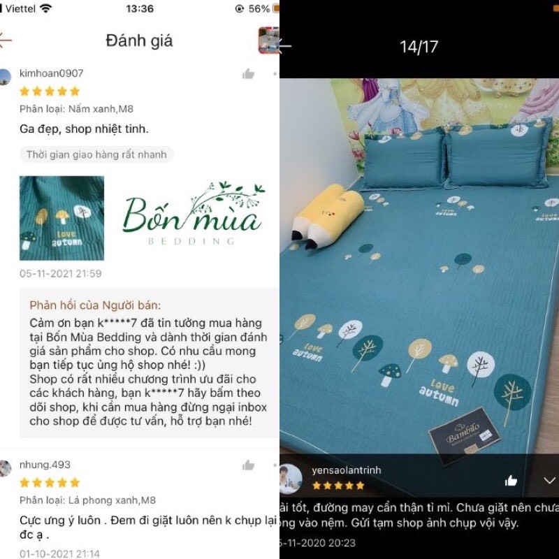 Ga trần bông, ga trải giường cotton bo chun BAMBILOO chất liệu cotton 100% đủ kt, kèm 2 vỏ gối 45x65cm