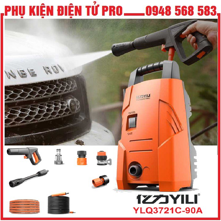 Máy Xịt Rửa Xe Máy, Ô Tô Áp Lực Cao Yili - Ylq3721C-90A