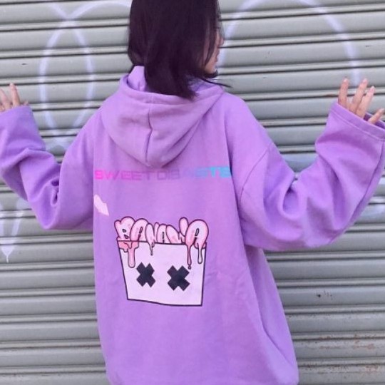 Áo khoác nỉ 2 chữ XX SWEET DISASTER C036 Ảnh thực tế shop tự chụp