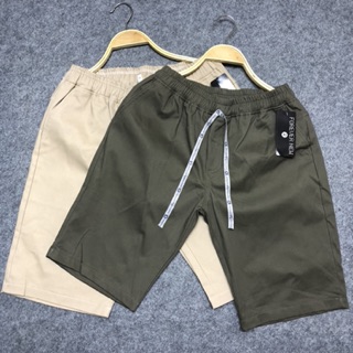Quần short lưng thun ngang gối