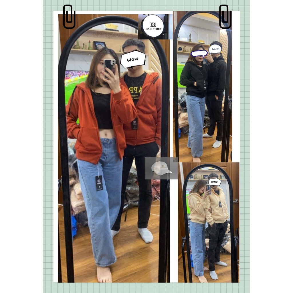 Áo khoác nỉ lót lông cừu ,áo hoodie nam nữ unisex 5 màu thời trang mặc đẹp chuẩn form dáng, thời trang HABI STORE