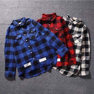 FLANNEL OFF-WHITE SƠMI CARO