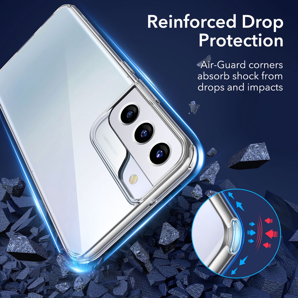 Ốp điện thoại ESR chất liệu TPU mềm trong suốt dành cho Samsung Galaxy S22 S22 Plus S22