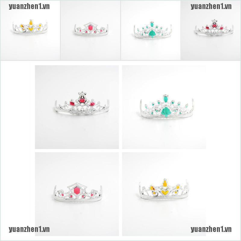 [YUANZHEN1] Set 8 Vương Miện Cài Tóc 4 Màu Cho Phụ Kiện Trang Sức