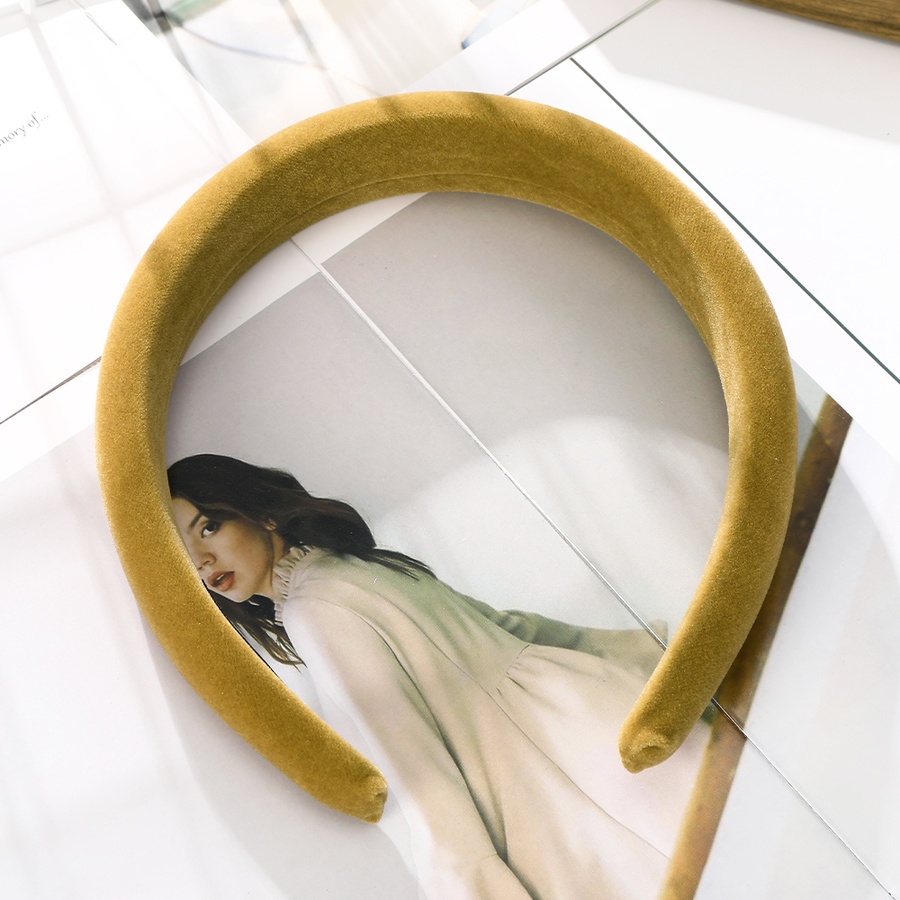 Cài tóc 3cm màu trơn chất liệu da lộn thời trang đơn giản dành cho nữ