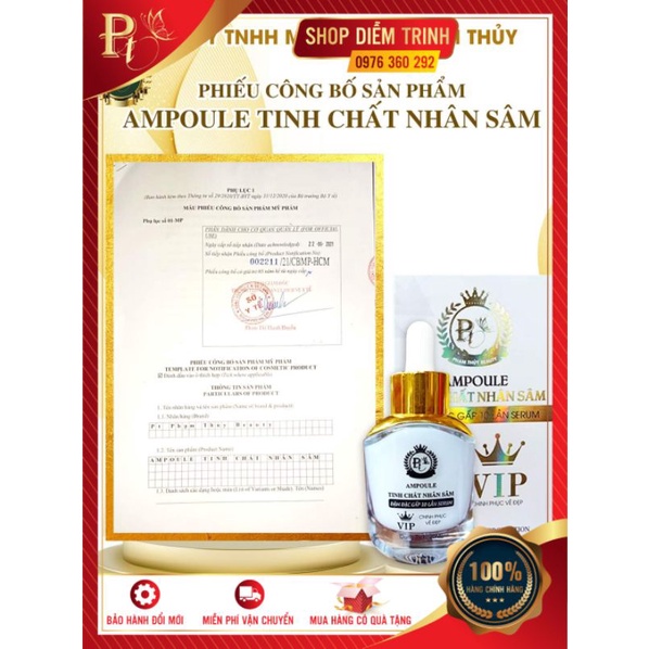 Serum Tinh Chất Nhân Sâm Giúp Ngăn Ngừa Mụn, Nám ,Tàn Nhang, Giúp Ngăn Ngừa Lão Hóa Da.