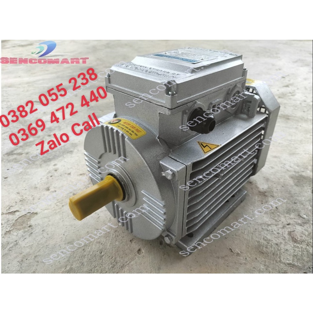 Động cơ mô tơ điện 220v Toàn Phát 1,1kw  tốc chậm 1400v/p, dây đồng, đường kính trục 24mm