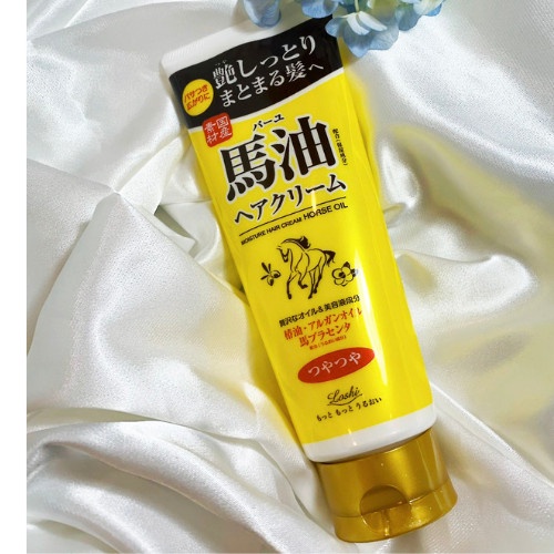 Kem dưỡng tóc chiết xuất dầu ngựa Cosmetex Roland Loshi Moisture Hair Cream Horse Oil 160g