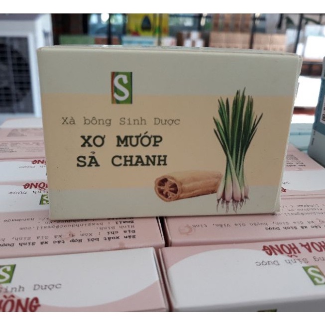 [NPP CHÍNH HÃNG] Xà Bông Xơ Mướp Sả Chanh - Bạc Hà HTX Sinh Dược- SẠCH, THƠM, SÁNG DA, TƯƠI MÁT