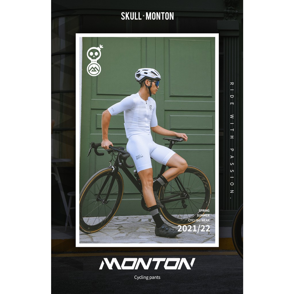 Quần Monton Skull Short White 22041