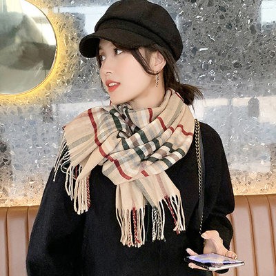 Khăn Quàng len nữ mùa đông học sinh phong cách Hàn Quốc đa năng dày giữ ấm khăn choàng Hai Sử dụng dễ thương Cô gái giả 