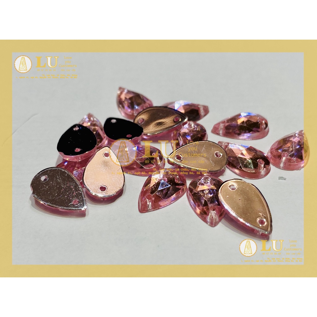 1 túi Đá giọt nước - cỡ trung - 8*13 trang trí oản giỏ hoa quà Noel | LU