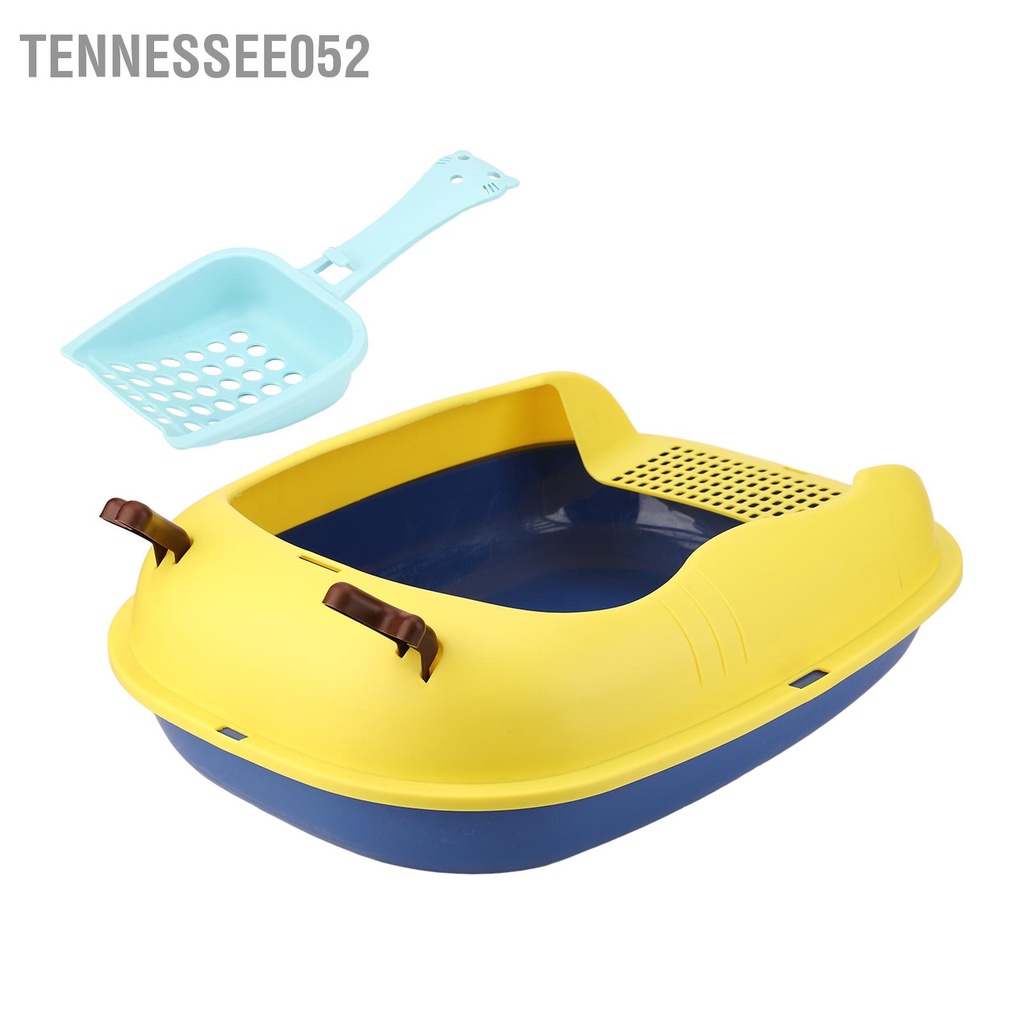 Hàng Sẵn Chậu Đựng Cát Vệ Sinh Cho Mèo Khay vệ sinh mèo không gian lớn tặng kèm xẻng 【Tennessee052】