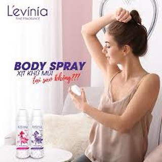 Xịt khử mùi toàn thân levinia 200ml
