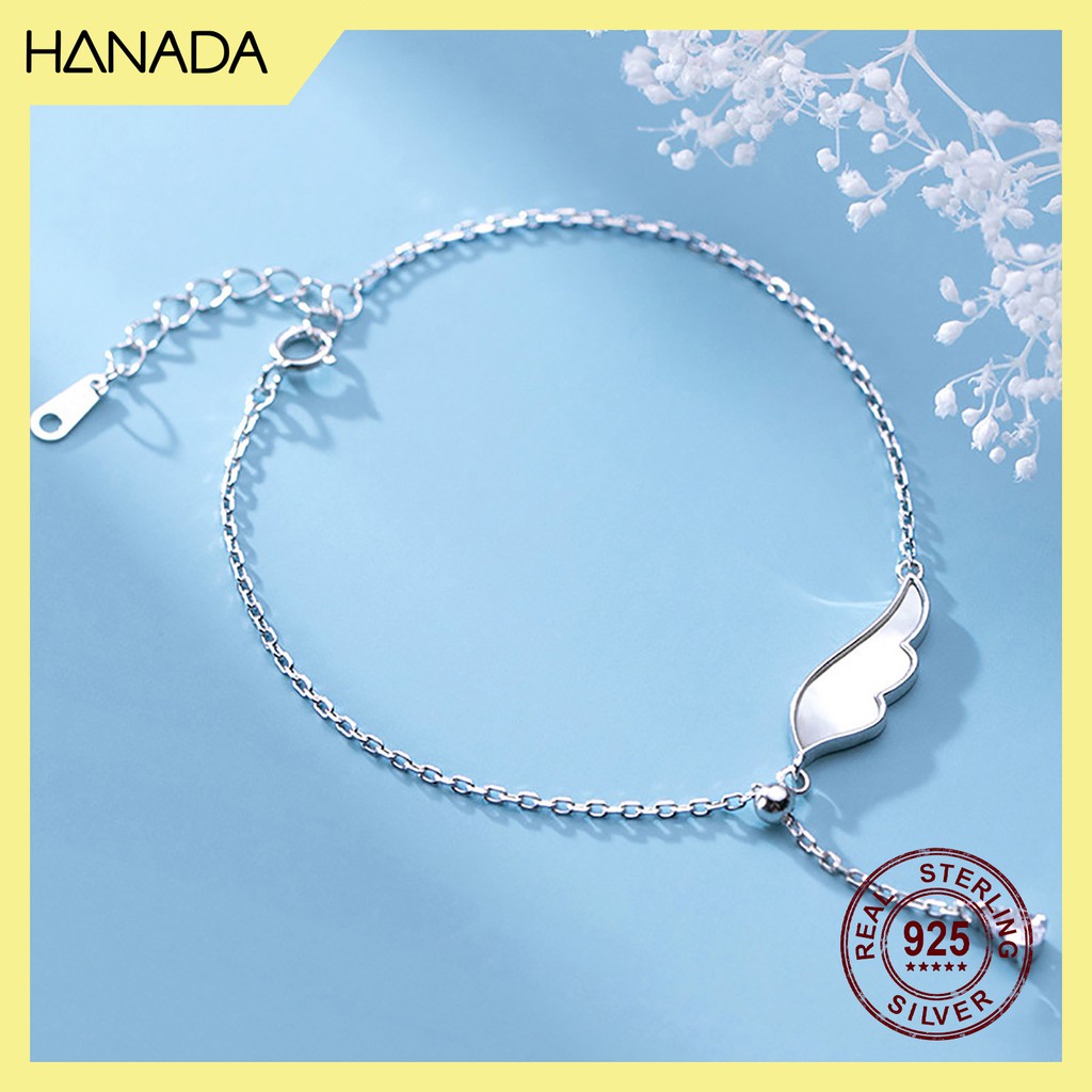 Lắc Tay Bạc 925 Hanada N34.B.X.B.360.0596 Cánh Thiên Thần G12