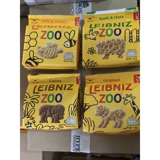Combo 4 gói bánh qui hình thú Leibniz Zoo Đức 100g 4 vị