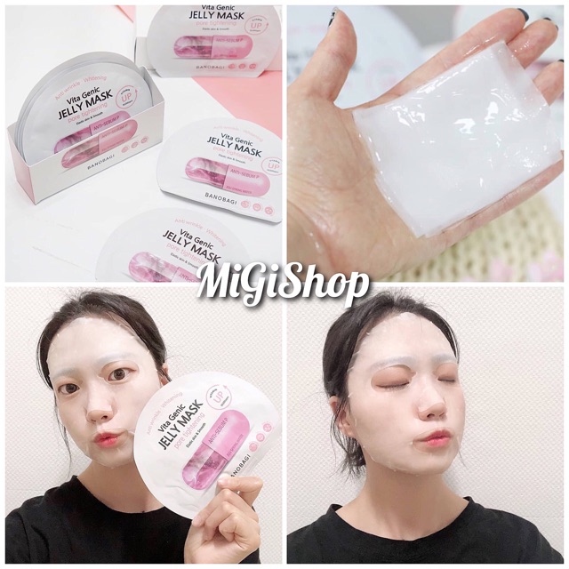 [Auth] Mặt Nạ Viên Thuốc Banobagi Vita Genic Jelly Mask Vitamin Up 30g