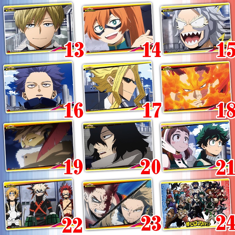 Poster Visual My Hero Academia Nhựa Trong Chính Hãng BANDAI