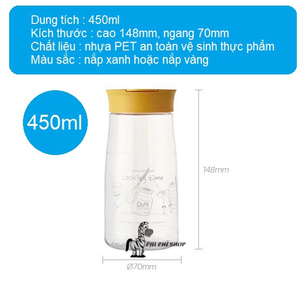 Hũ gia vị Lock&amp;Lock 450ml  P-00099