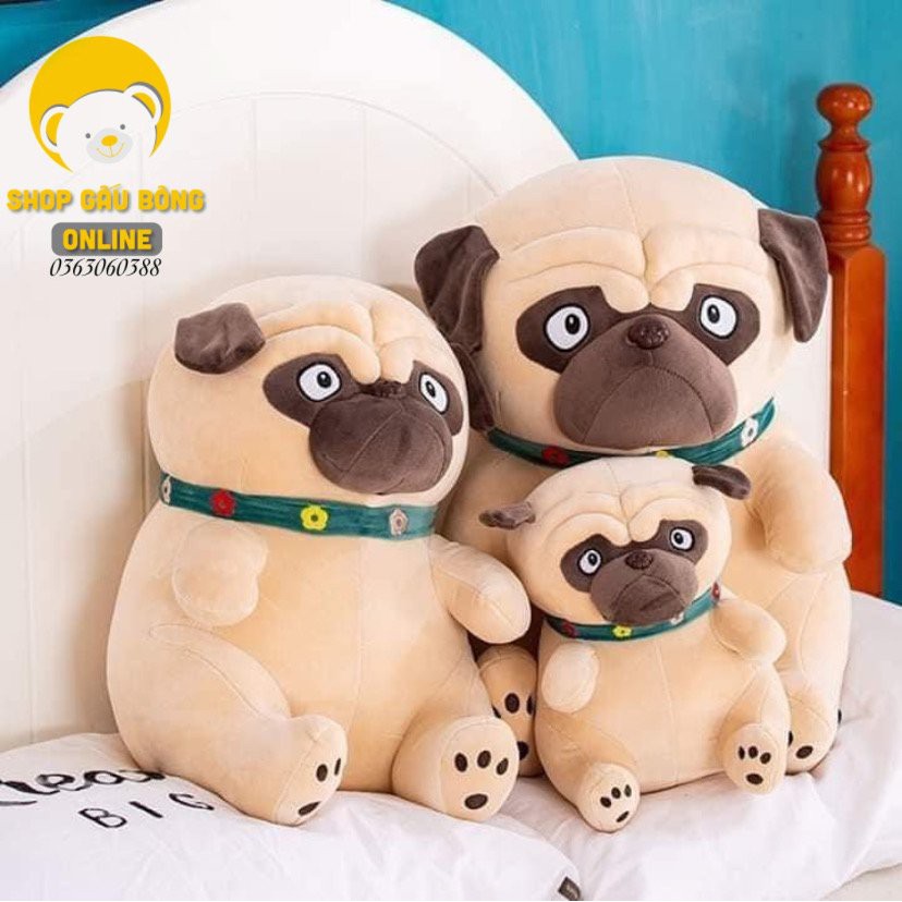 Chó Pug Mặt Xệ Ngộ Nghĩnh Đáng Yêu - Chất Liệu Cao Cấp - Giá Tốt