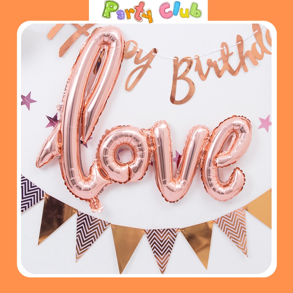 Bóng chữ Love liền - bóng trang trí tiệc cưới