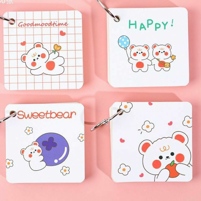 Flashcard học từ vựng ngoại ngữ hình vuông khủng long và các nhân vật hoạt hình cute/ flashcard ghi nhớ từ vựng 80 tờ