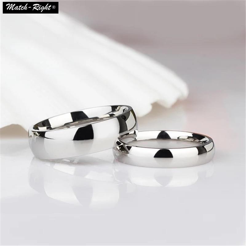 Nhẫn Đeo Tay Thép Không Gỉ 4Mm/6Mm #5040 Cho Cặp Đôi