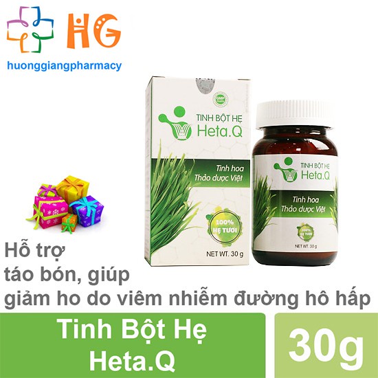 ✽□☜Tinh Bột Hẹ Heta.Q - Hỗ trợ điều trị táo bón, biếng ăn ở trẻ nhỏ (Hộp 30g)