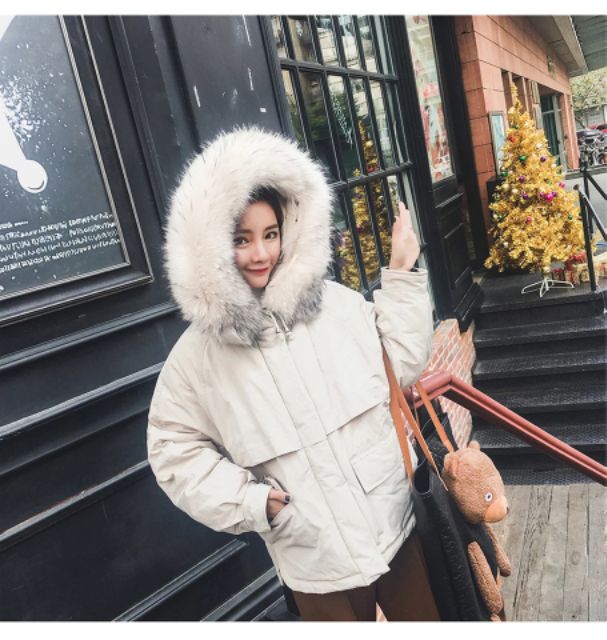Áo khoác mũ lông ulzzang siêu hot 2018 kèm ảnh thật ở cuối