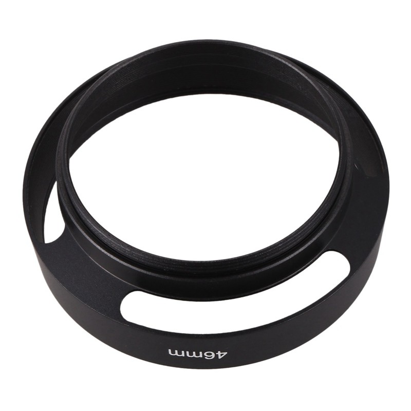 Black 46mm Lens Hood for 25mm F1.4 35mm F1.6 50mm F1.8 mirrorless DRV