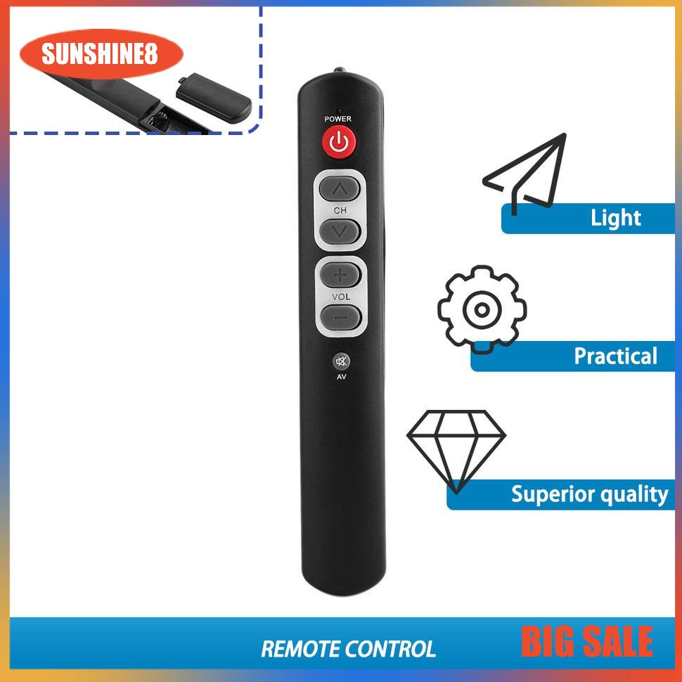 【SUN】Universal 6 Keys Learning Remote Control Big Buttons for TV STB DVD HIFI